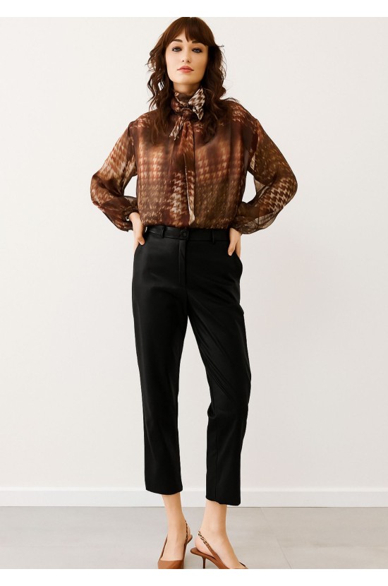 Παντελόνι Μαύρο Δερματίνη Παντελόνι Μαύρο Δερματίνη