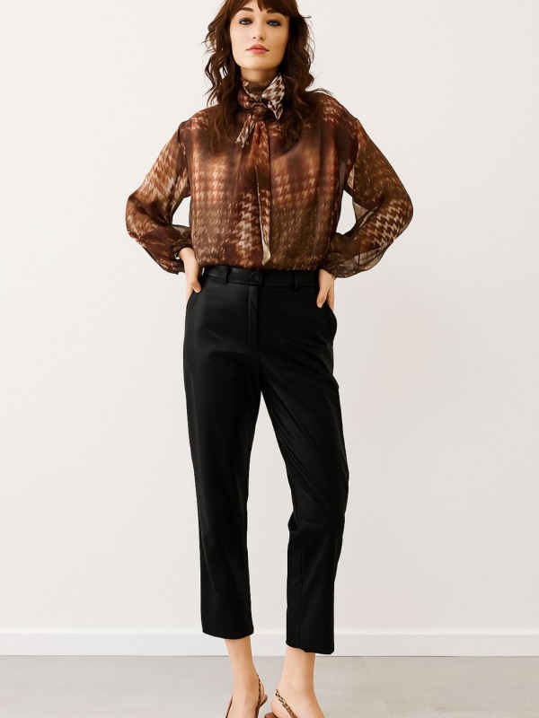 Παντελόνι Μαύρο Δερματίνη