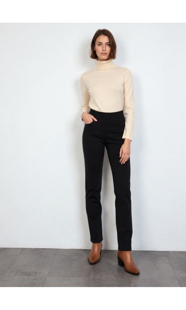 Παντελόνι Μαύρο Με Ελαστική Μέση
