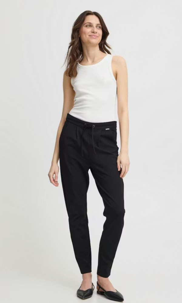 Παντελόνι Μαύρο Με Λάστιχο