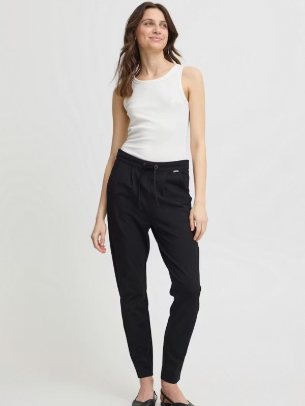 Black Pants With Elastic Waistband