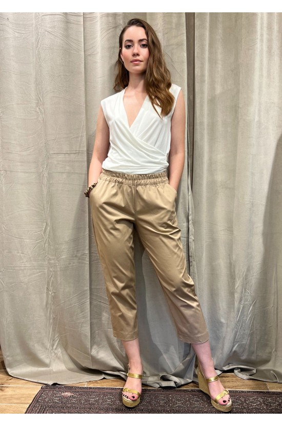 Trousers Beige Capri