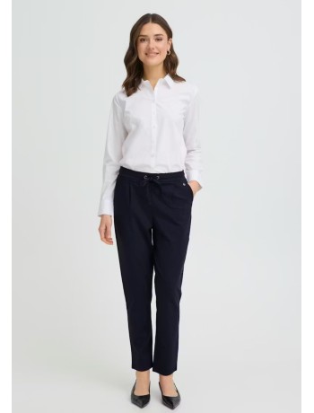 Blue Pants With Elastic Waistband