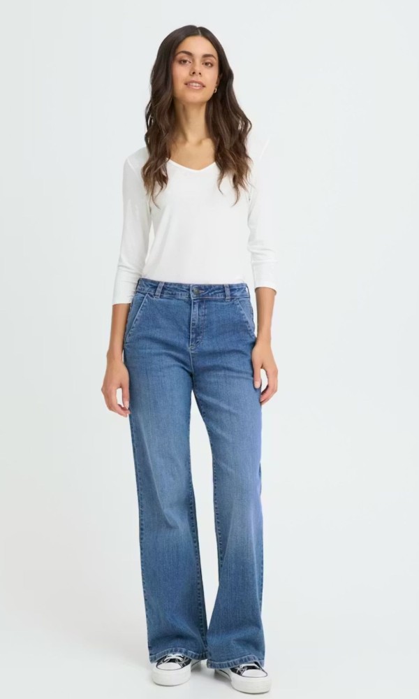 Τζιν Παντελόνι Wide Leg