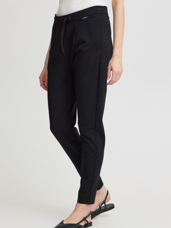 Black Pants With Elastic Waistband