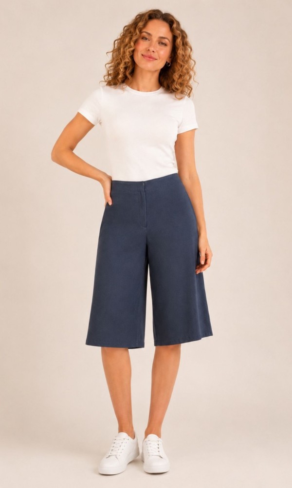 Μπλε Jupe- Culotte Μπλε Jupe- Culotte