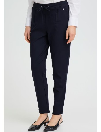 Blue Pants With Elastic Waistband