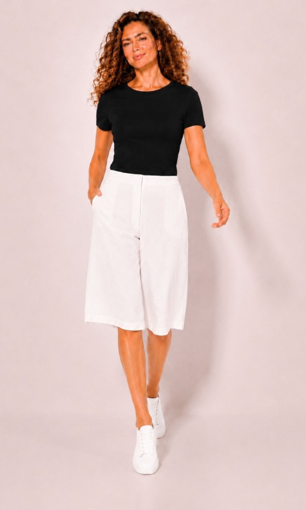 Λευκή Jupe-Culotte Λευκή Jupe-Culotte
