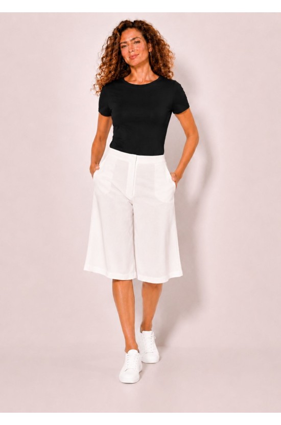Λευκή Jupe-Culotte Λευκή Jupe-Culotte