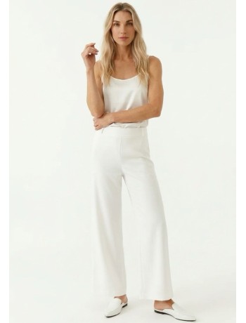 Minimal Crop Παντελόνι με Λάστιχο & Φερμουάρ Minimal Crop Παντελόνι με Λάστιχο & Φερμουάρ