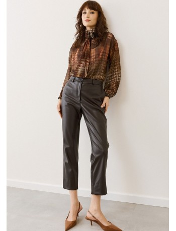 Παντελόνι Δερματίνη Σοκολά