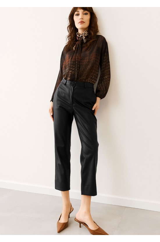 Παντελόνι Μαύρο Δερματίνη Παντελόνι Μαύρο Δερματίνη