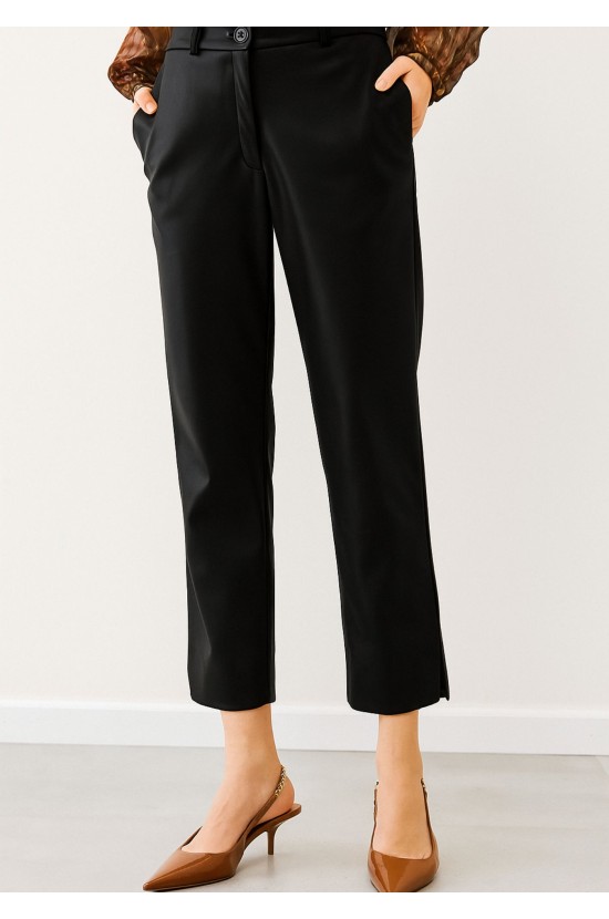 Παντελόνι Μαύρο Δερματίνη Παντελόνι Μαύρο Δερματίνη