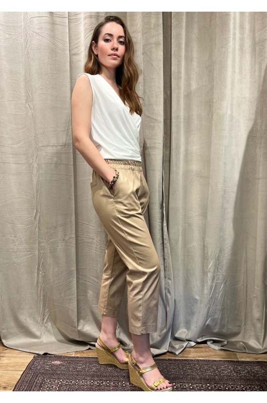 Trousers Beige Capri