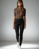 Blouse Animal Brown