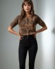 Blouse Animal Brown