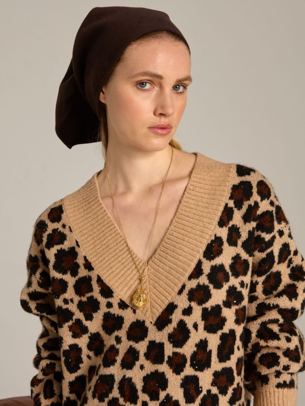 Blouse Animal Caramel