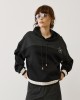 Black Hoodie Sweatshirt with Details