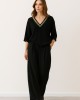 Black Blouse With V Neck