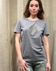Grey blouse with design and straps