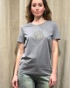Grey blouse with design and straps