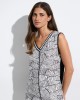Αμάνικη Μπλούζα με Ασπρόμαυρο Geometric Print Αμάνικη Μπλούζα με Ασπρόμαυρο Geometric Print