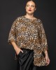 Leopard Μπλούζα με Ασύμμετρο Τελείωμα Leopard Μπλούζα με Ασύμμετρο Τελείωμα
