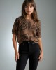 Blouse Animal Brown