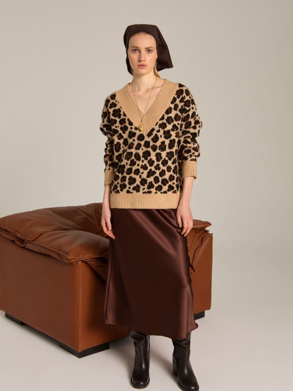 Blouse Animal Caramel