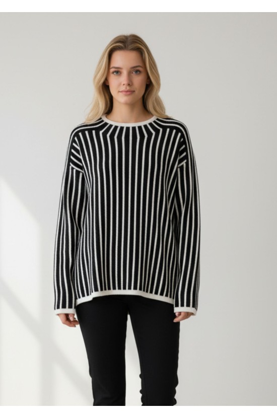Μπλούζα Ασπρόμαυρη Ριγέ