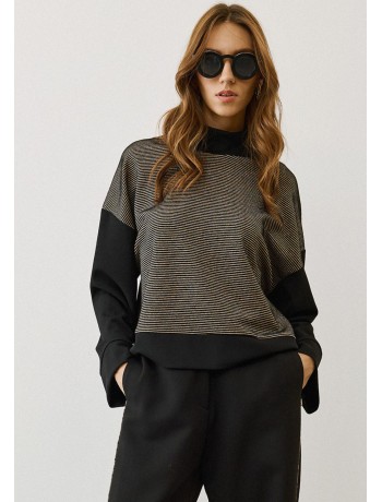 Blouse Black With Gold Blouse Black With Gold