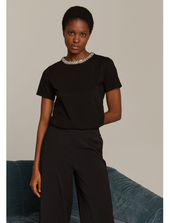 Black Blouse With Rhinestones Black Blouse With Rhinestones