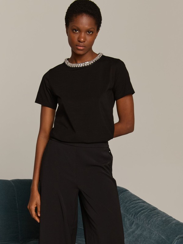 Μπλούζα Μαύρη Με Στρας Μπλούζα Μαύρη Με Στρας