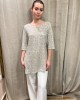 Long blouse with sequins