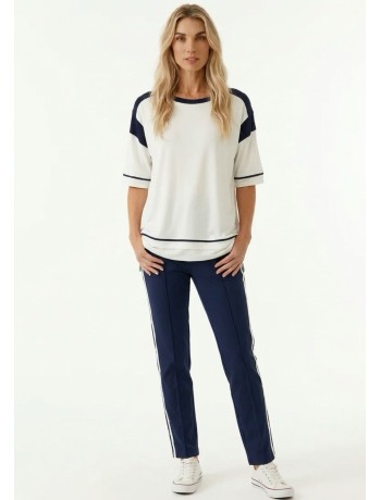 Μπλούζα Με Navy Λεπτομέρειες