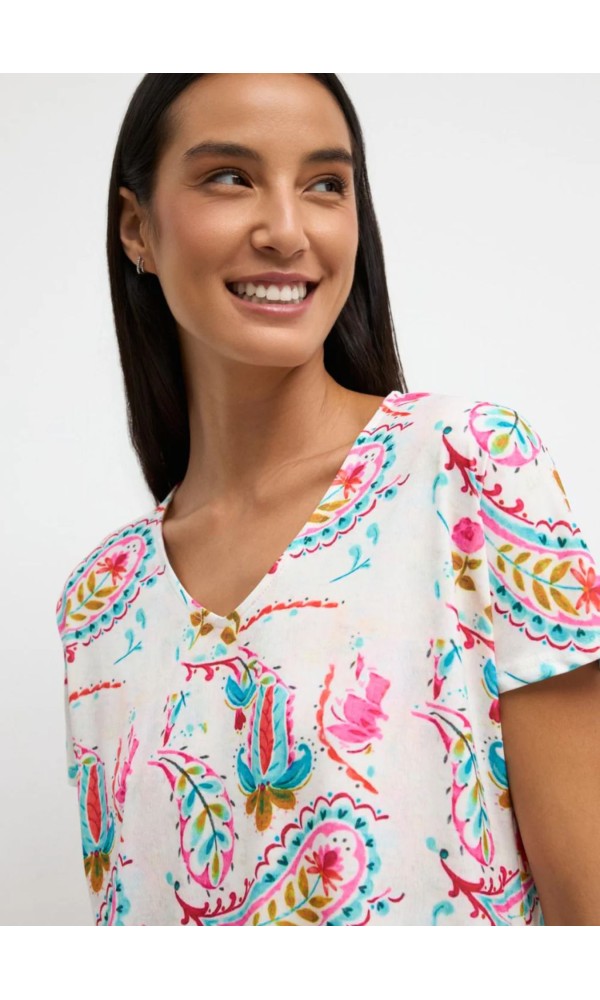 Μπλούζα Με Paisley Print