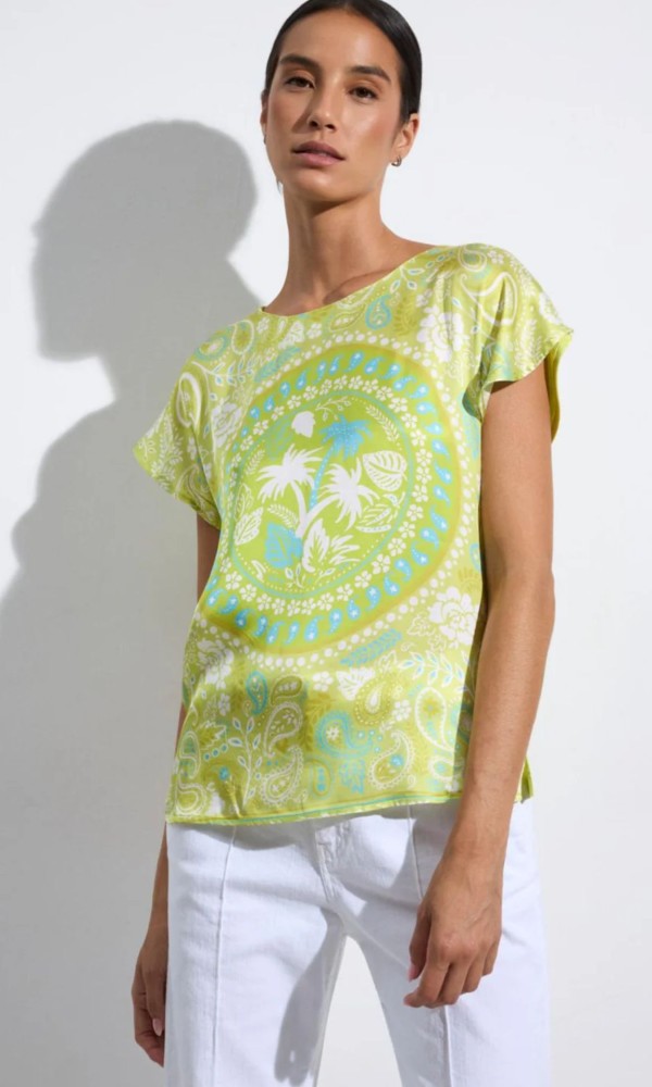 Μπλούζα Με Tropical Print