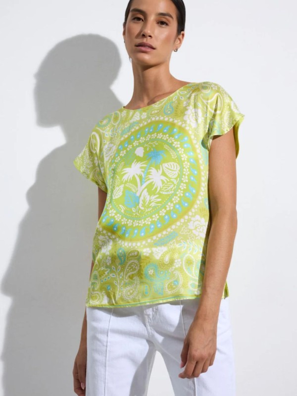 Blouse With Tropical Print