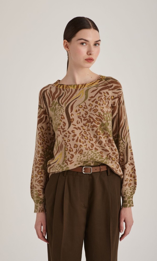 Knitted Blouse Beige Zakar Knitted Blouse Beige Zakar