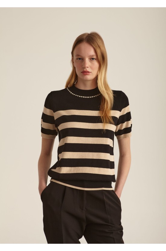 Knitted blouse Striped