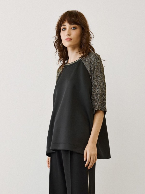 Blouse with Gold Details