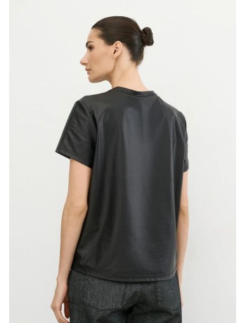 Black Leather Blouse Black Leather Blouse