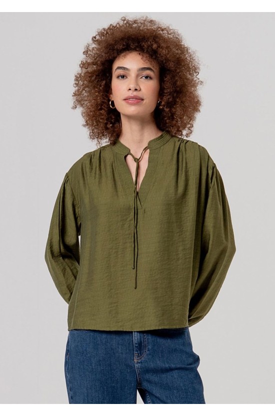 Oversized Λαδί Μπλούζα Oversized Λαδί Μπλούζα