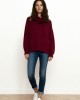 Oversized Πλεκτή Μπλούζα με Ζεστό Λαιμό Oversized Πλεκτή Μπλούζα με Ζεστό Λαιμό