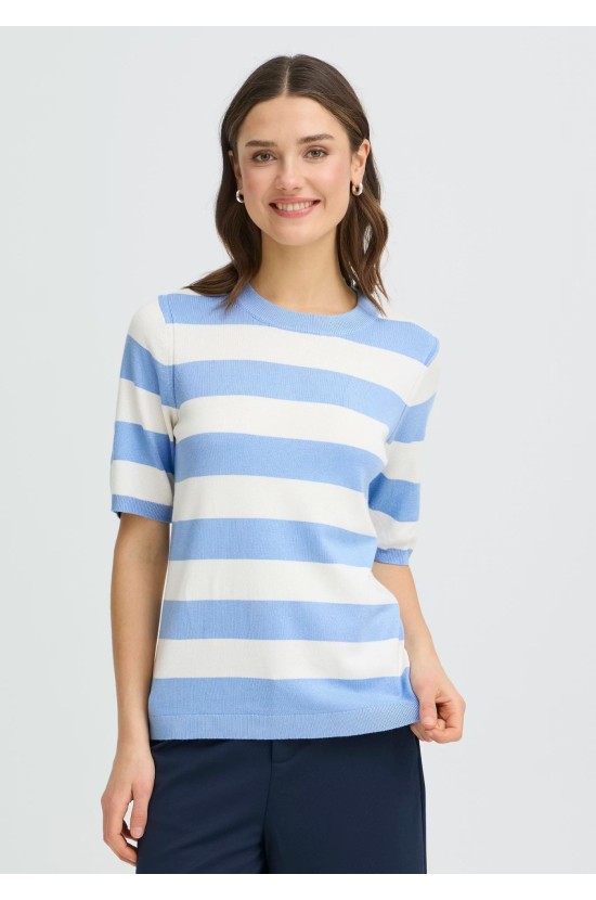 Πλεκτή Μπλούζα Ριγέ Ciel