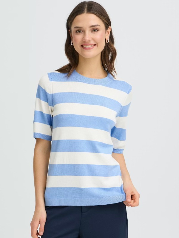 Πλεκτή Μπλούζα Ριγέ Ciel