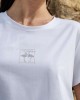 Λευκή Μπλούζα Με Διακριτικό Σχέδιο
