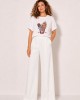 White Blouse with Ice Cream Design Made of Sequins White Blouse with Ice Cream Design Made of Sequins