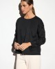 Black Blouse with Lace on the Sleeves