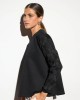 Black Blouse with Lace on the Sleeves